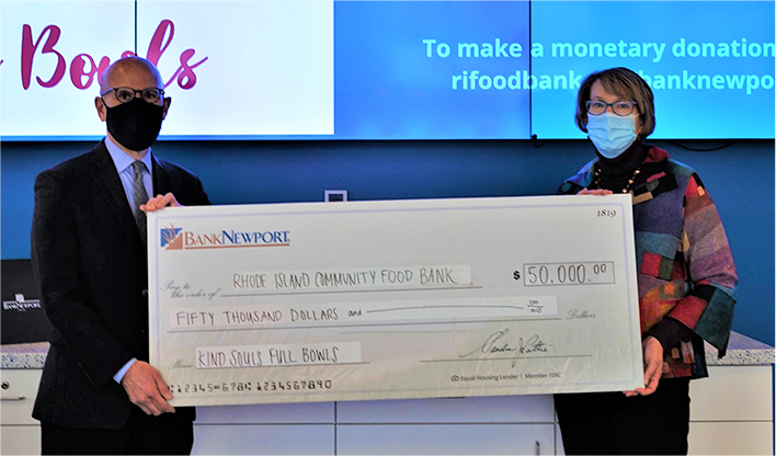 BankNewport Food Bank Check Presentation.JPG