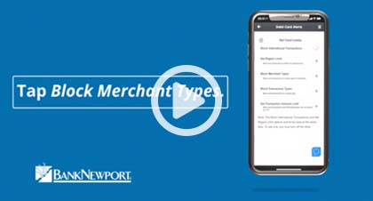 How to block merchant type alerts