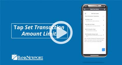 How to set transaction amount limits