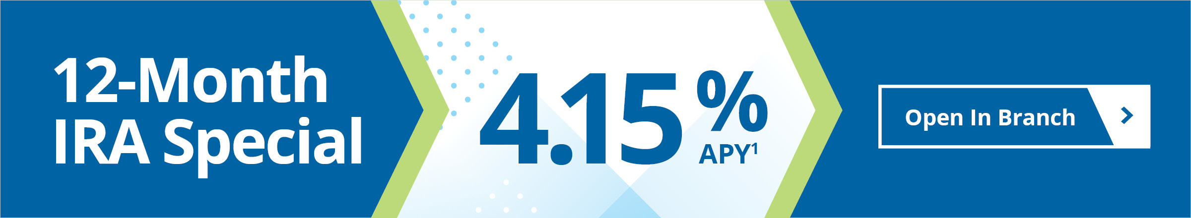 12 month IRA 4.15% APY